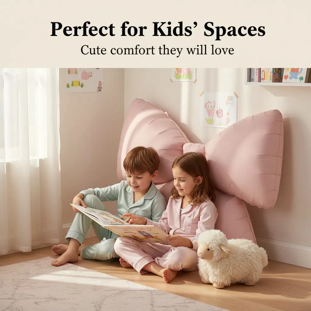 

1pcs Large Size Bow Foil Balloons Matte Colored Bowtie Ballon Baby Shower Girls Gender Reveal Birthday Party Decorations