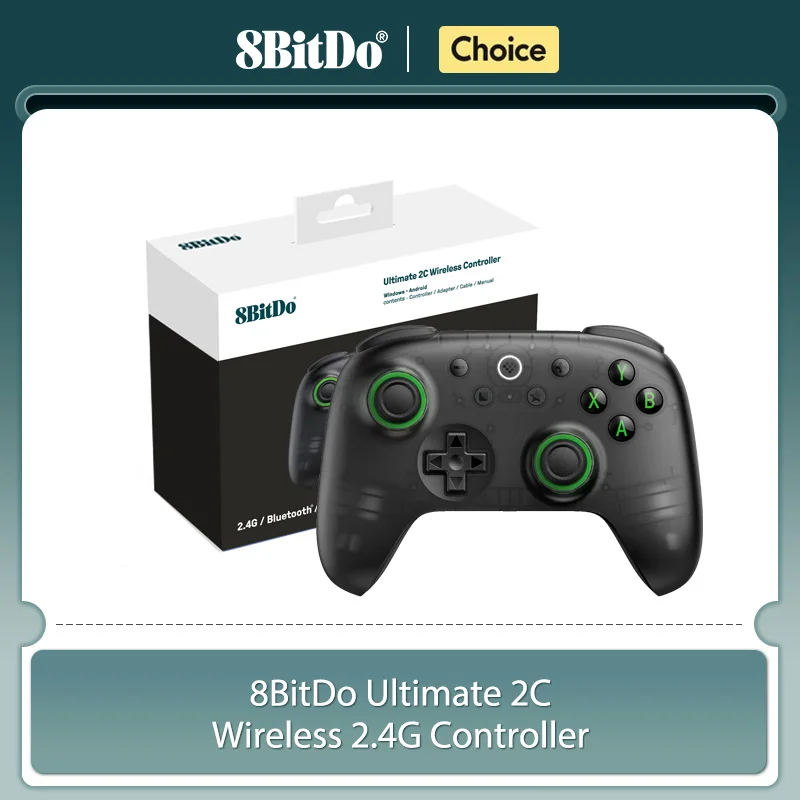 8BitDo Ultimate 2C Wireless Gaming Controller for PC, Windows 10, 11, Steam Deck, Raspberry Pi, Android Gamepad Accessories