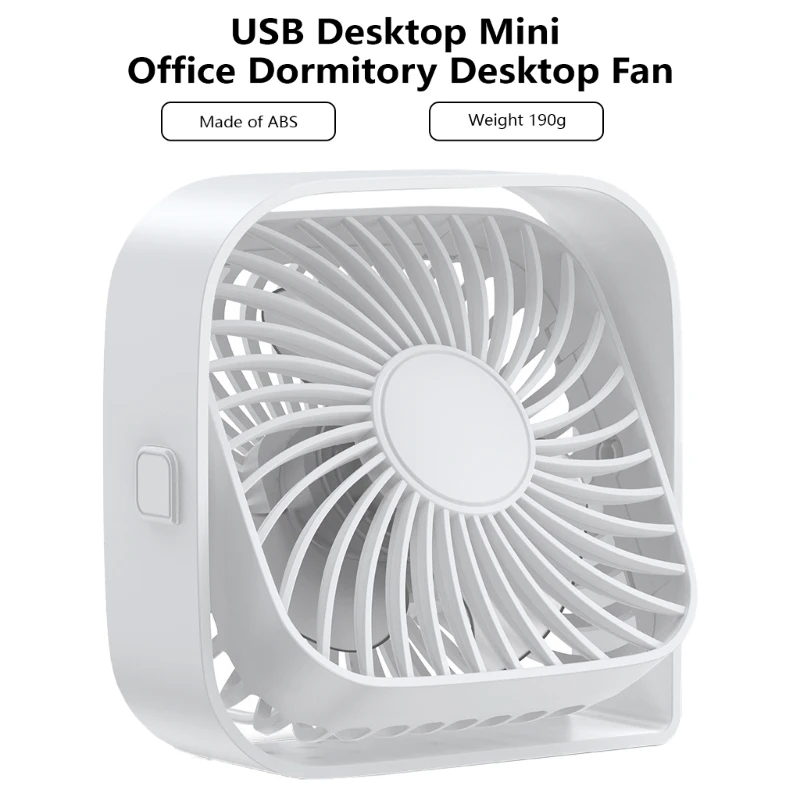 Ventilateur refroidissement léger, petit ventilateur électrique, ventilateur bureau en plastique, puissant, adapté à une