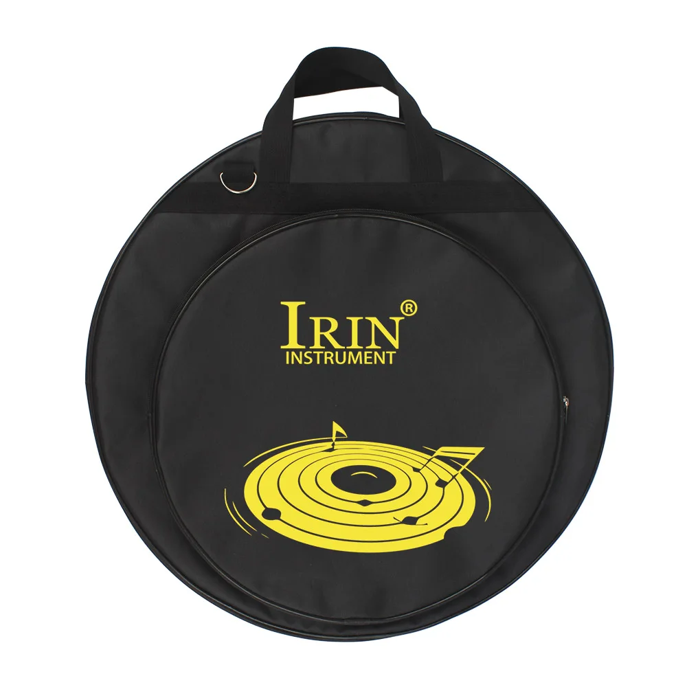 

IRIN 21 Inch Cymbal Gig Bag with Three Pockets emovable Divider Shoulder Strap Backpack Cymbal Percussion Instrument Accessories