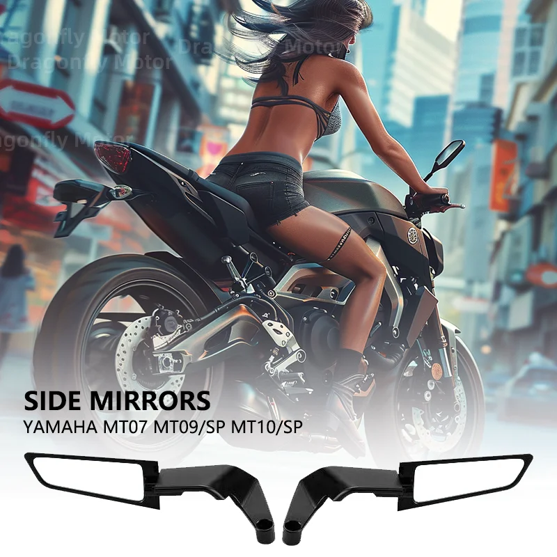 

For YAMAHA MT 07 MT07 MT 09 MT09 SP MT 10 MT10 SP Motorcycle Mirrors Stealth Winglets Mirror Kits To Rotate Adjustable Mirrors