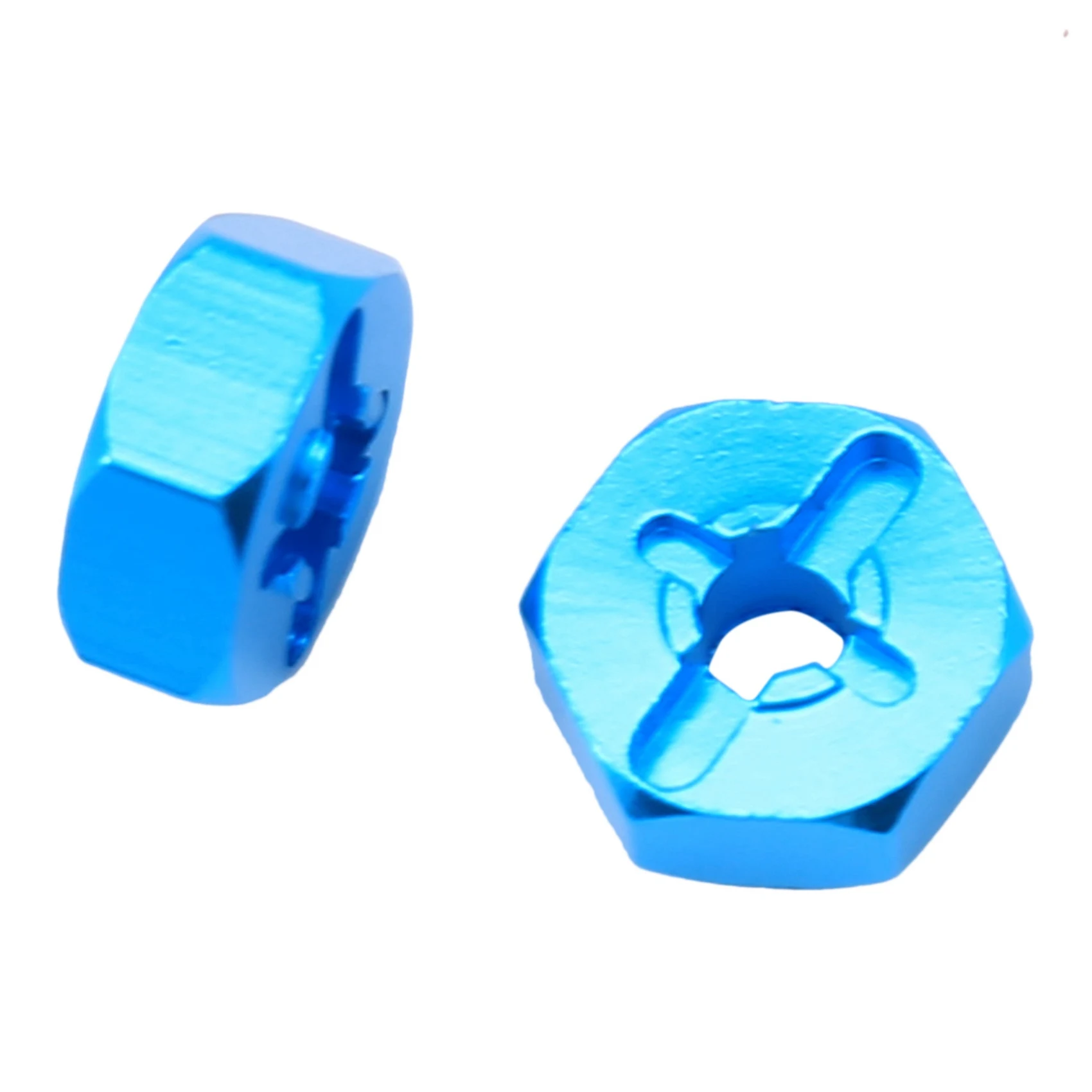ABGN 8Pcs Hexagonal Combiner Wheel Rim Hex 7Mm Upgrade 12Mm Metal Adapter For 1/18 Wltoys A949 A969 A979 K929 1/10 Tires