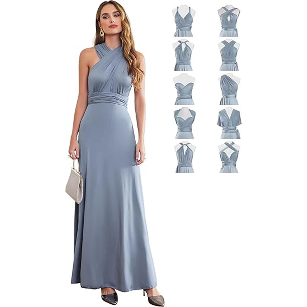 

2 Colors Infinity Dress Convertible Bridesmaid Dresses For Women Multiway Formal Evening Gowns Wedding Party Dress vestidos