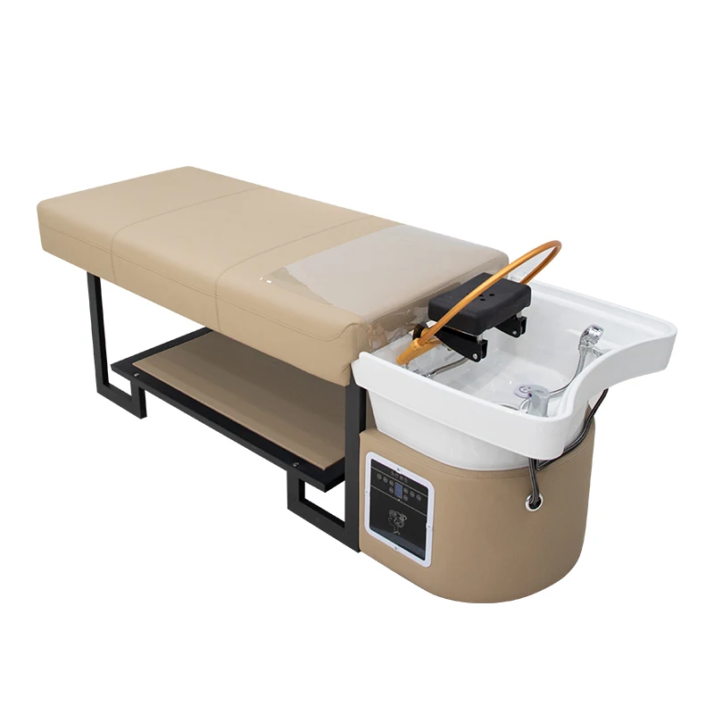 

High-end barber shop shampoo bed Simple water circulation fumigation head treatment bed Hair shop massage bed