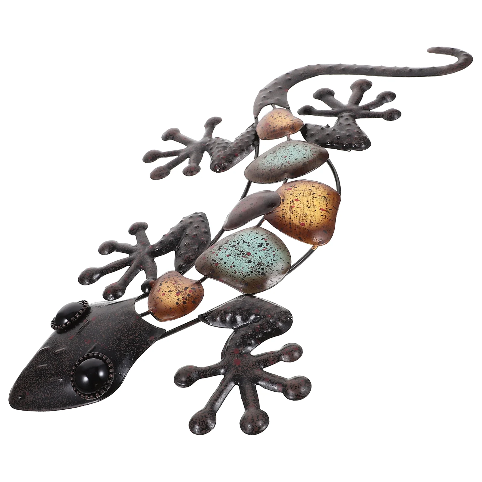 Decorate Gecko Lizard Decoration Household Lizards Iron Hanging Wall Sculptures