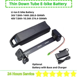 36V Down Tube Ebike Battery 36V 7.8Ah 10Ah 10.4Ah 12Ah 12.8Ah 14Ah 48V for Mr.Gee Eltreco XT 600 D E-bike Batery with Charger