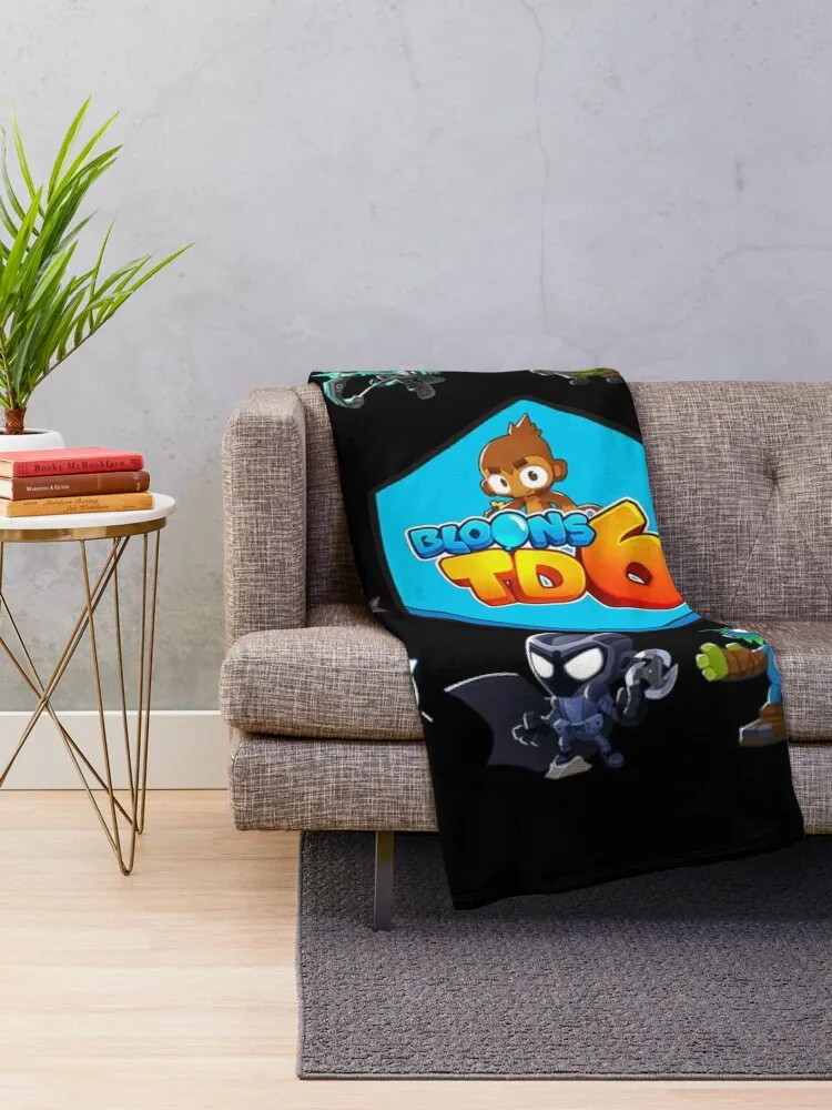 Bloons Td 6 Throw Blanket Beautiful Blankets Sofa Throw Blanket Bed linens Soft Bed Blankets funny gift