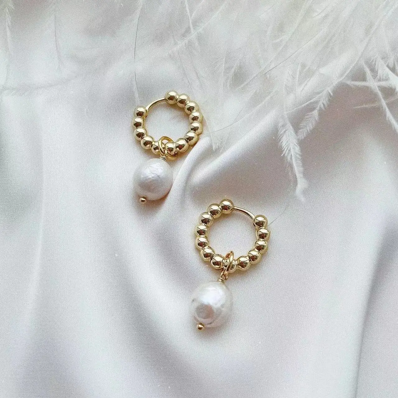 5 Pairs, Freshwater Pearls Earrings For Women Wedding Fine Jewelry Piercing Earrings Hoops Bohemia Pendientes Plata Earings