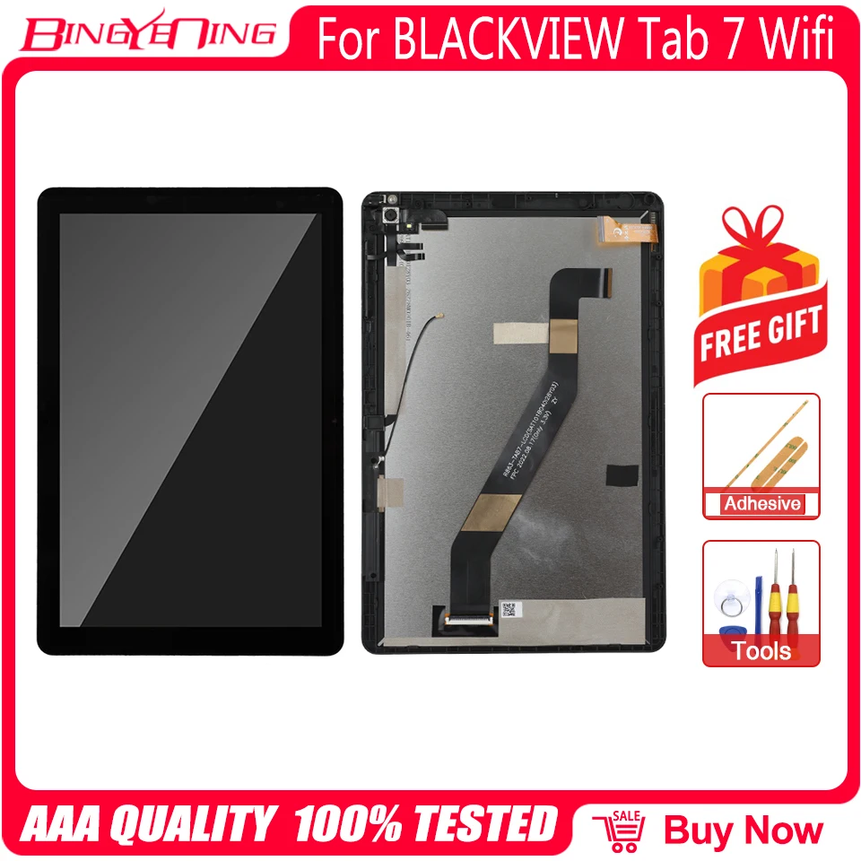 For Blackview Tab 7 Tab 7 Pro Tab 7 WIFI LCD& 10.1 Inch Touch Screen Display Assembly Digitizer Repair Accessories Parts