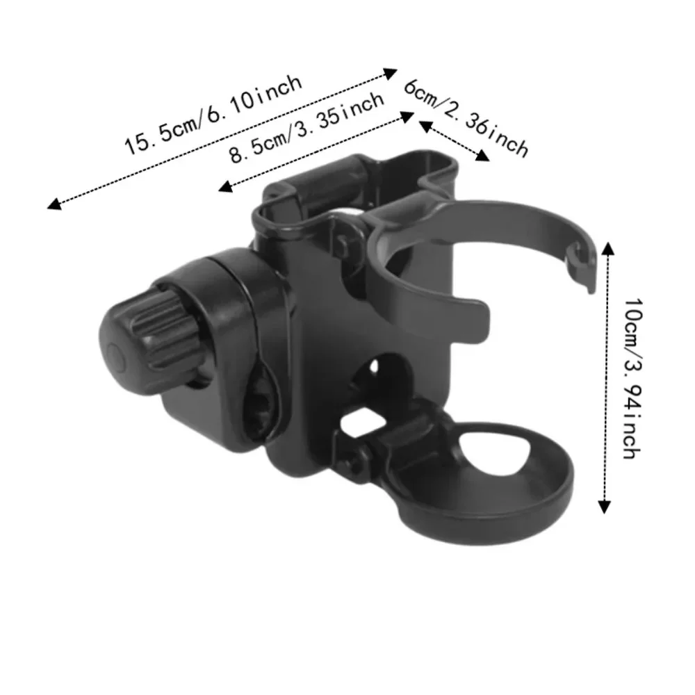 3 in 1 Stroller Cup Holder Double Cup Adjustable Drink Rack Foldable Compact Design Pushchair Bottle Organizer Travel 6
