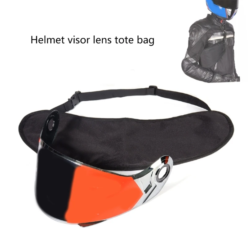 

Легкая сумка для хранения козырьков для мотоциклетных шлемов, устойчивая к царапинам сумка для солнцезащитных козырьков, защита линз мотоцикла для взрослых