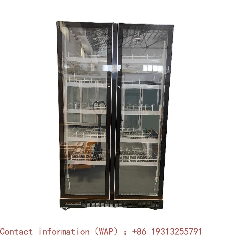 

【Fashionable】Two Door Upright Freezers Commercial Movable Commercial Cooler Fridge Stainless Steel Refrigerator Manufacturer
