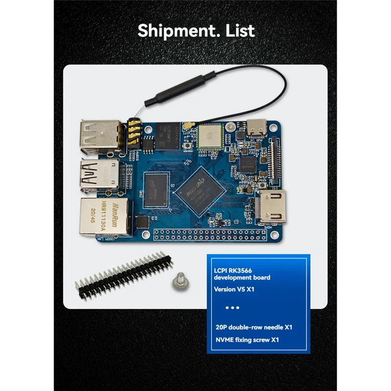 X64A-RK3566 Development Board ARM Microcontroller 4K 60Fps Wifi-BT With Wired Network For Linux Android