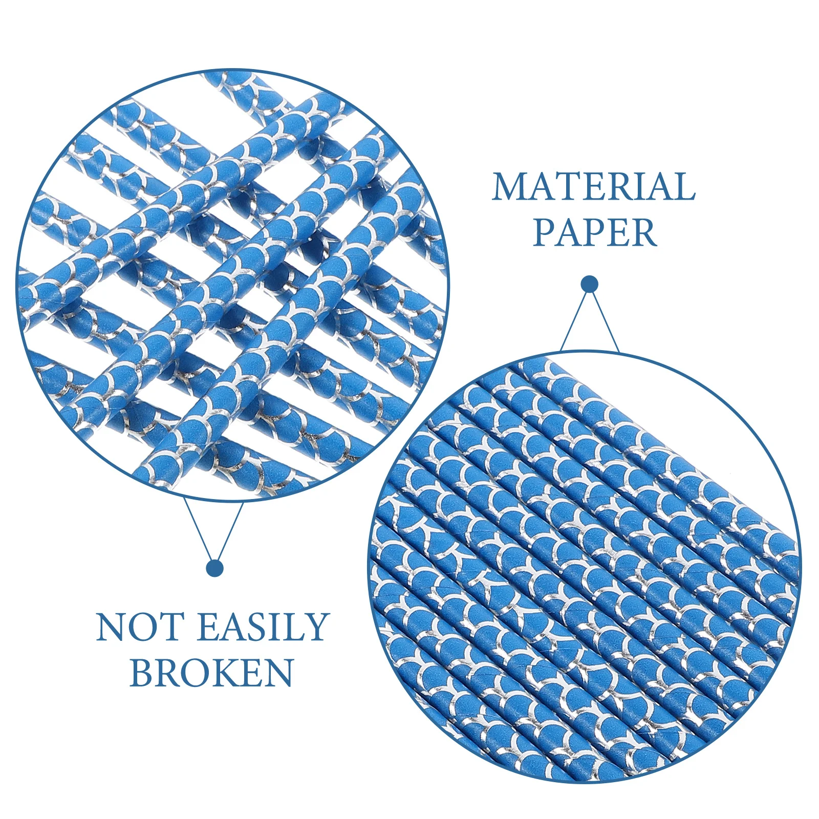 

100 Pcs Decoration Birthday Party Straw Aesthetic Paper Straws Cute Disposable Decorative