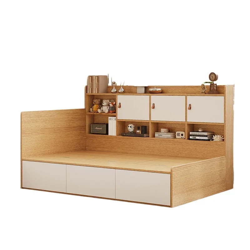 CX desk bookshelf integrated multi-functional storage bed small apartment storage storage bed