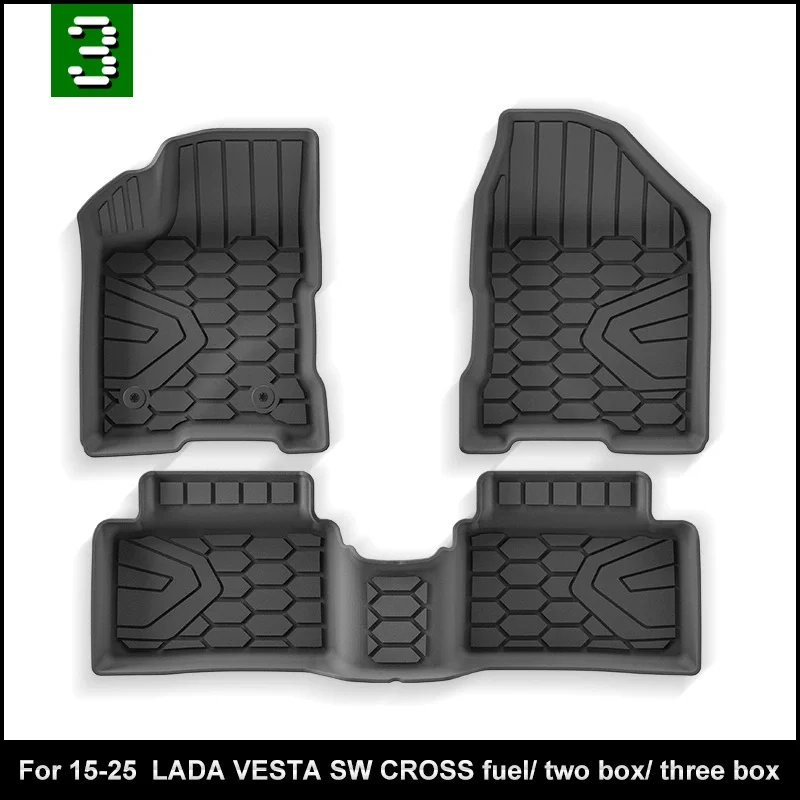 Use for Lada Vesta Cross car carpet for Vesta SW car floor mat for Vesta SW trunk mat Lada Vesta sw Cross waterproof floor mat