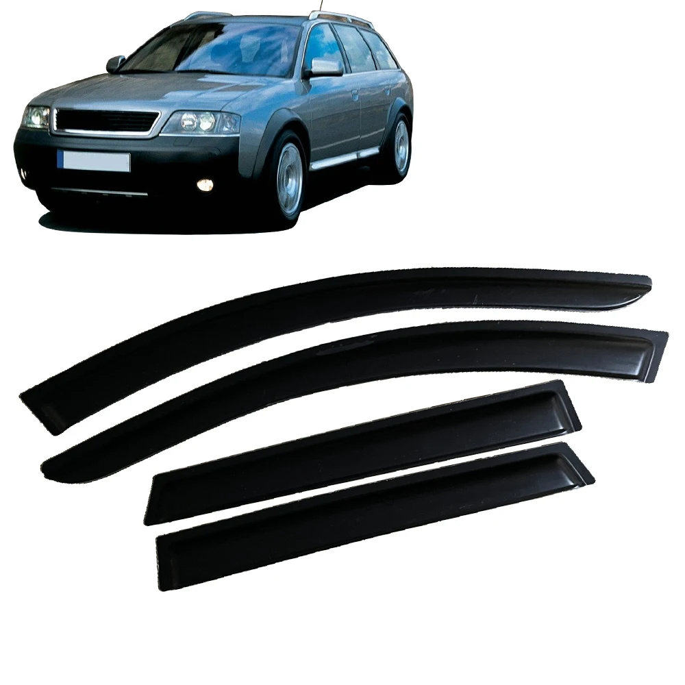 Window Visor for AUDI A6 C5 4B 2000 2001 2002 2003 2004 2005 2006 AVANT Weathershied Door Visor Wind Sun Rain Guards Side Window