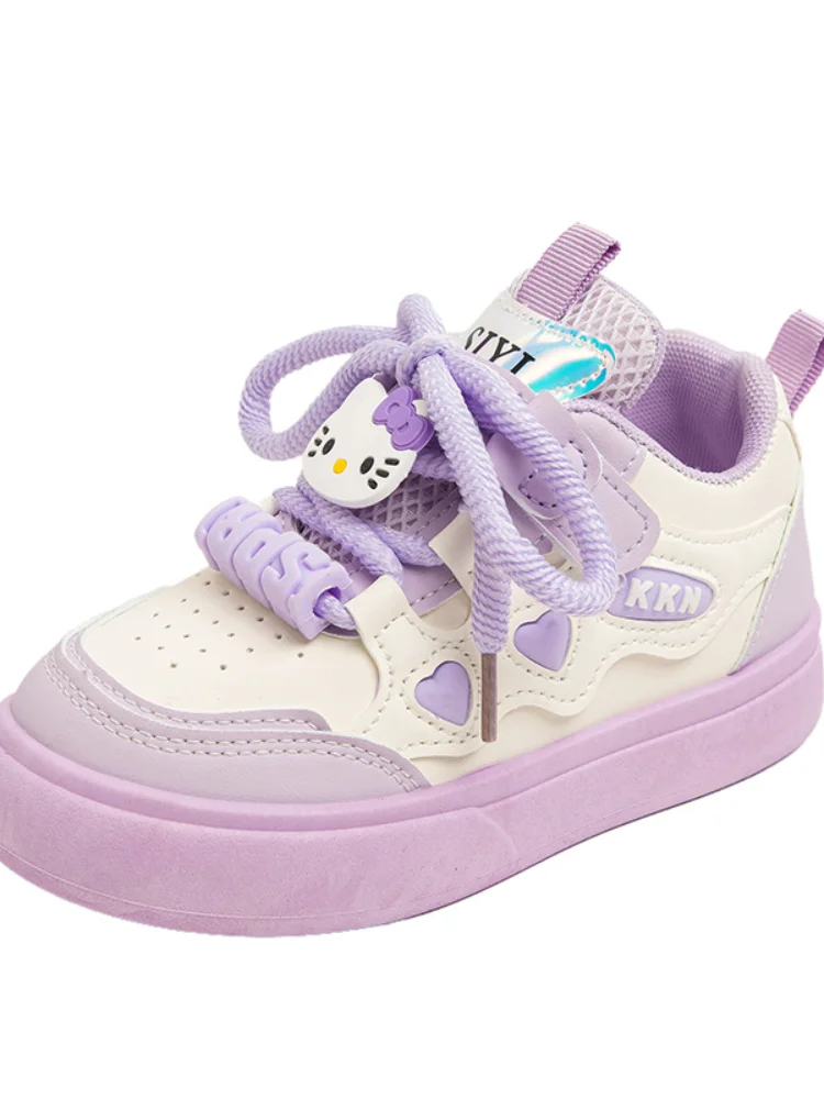 حار فتاة مرحبا كيتي Kawaii موضة الترفيه أحذية رياضية طالب الربيع والخريف مواسم أنيمي الكرتون عدم الانزلاق الطفل أحذية رياضية جديد