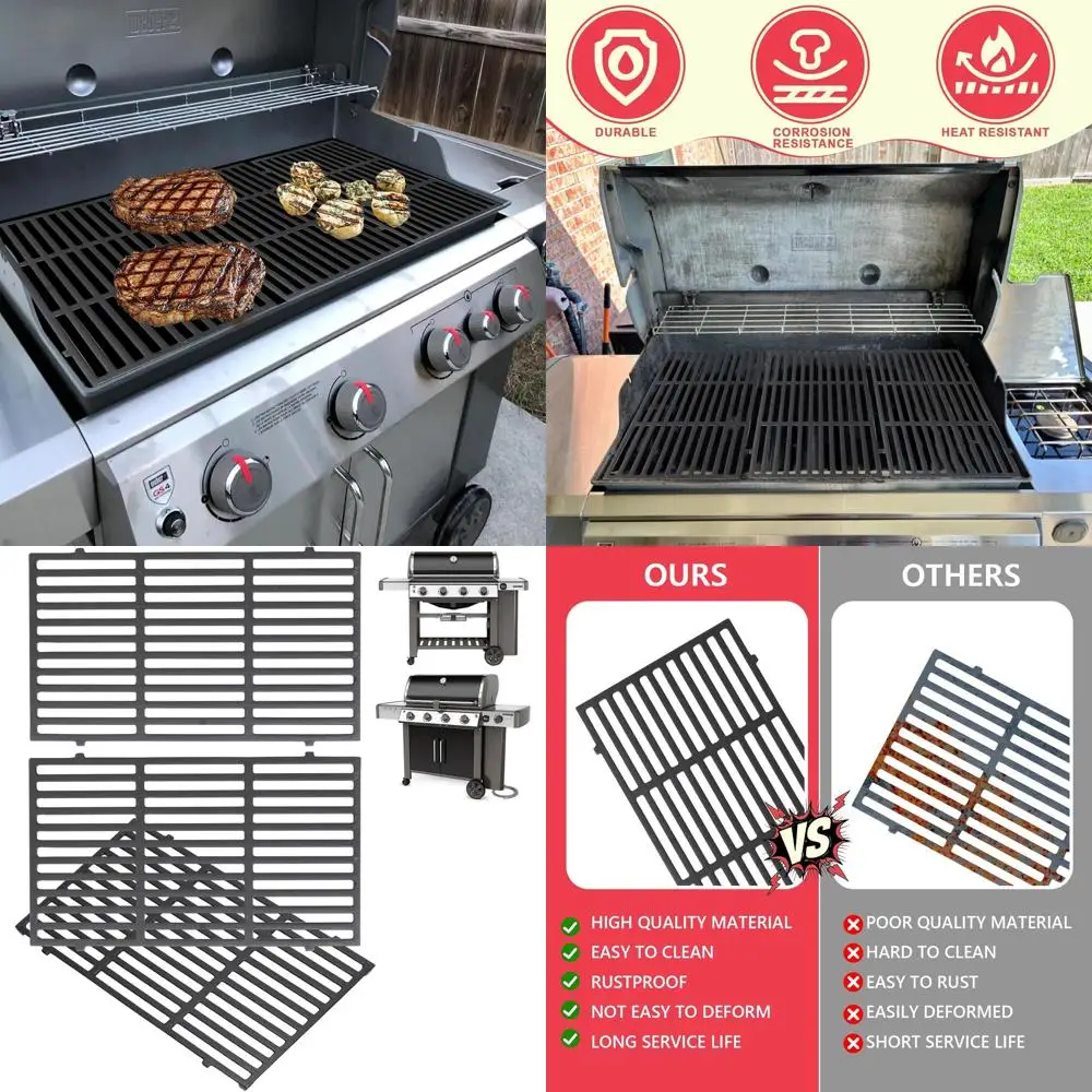 

Решетки для гриля, совместимые с сериями Genesis II 400 и GS4 II/LX 400, чугунные детали для 740-0781