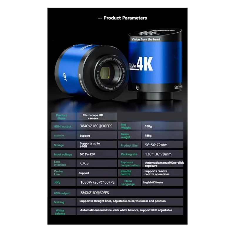 Mos 1080P 60FPS Mic…