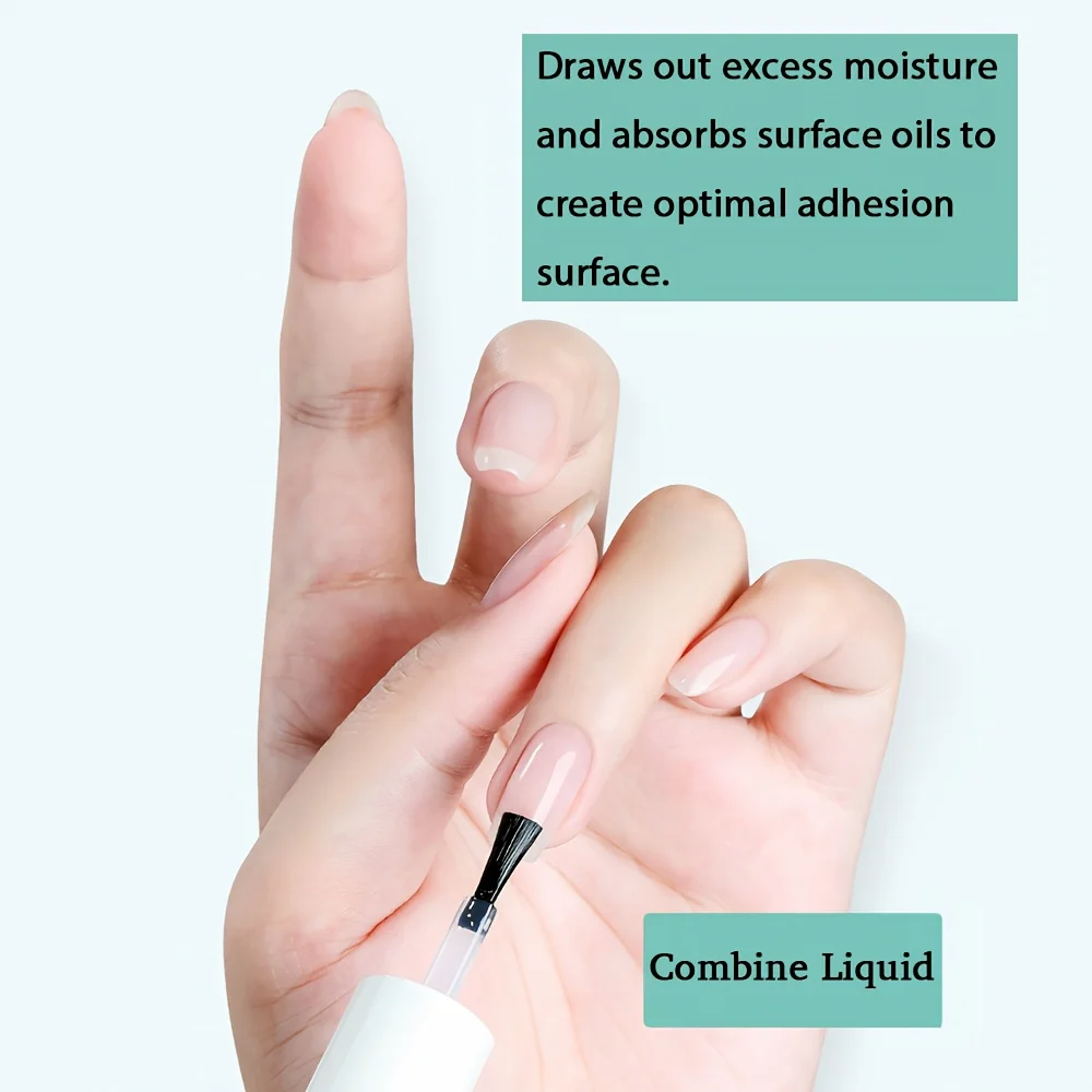 مجفف/موازن لإعداد الأظافر خالي من الأحماض - سريع الجفاف لأظافر الأكريليك. حل إعداد أساسي قبل استخدام علاجات الصالونات