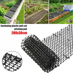 1Pcs 200x30cm Black Horticultural Protective Products Pest Dog Cat Scat Mat Animal Deterrent Repellent Plastic Scarer Spike Tool