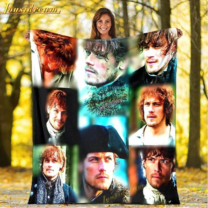 Outlander Blankets War Love Print Sofa Blanket Tv Series Blanket Anime Blanket Soft Blankets Bedspread Throw Blanket Gift view 4