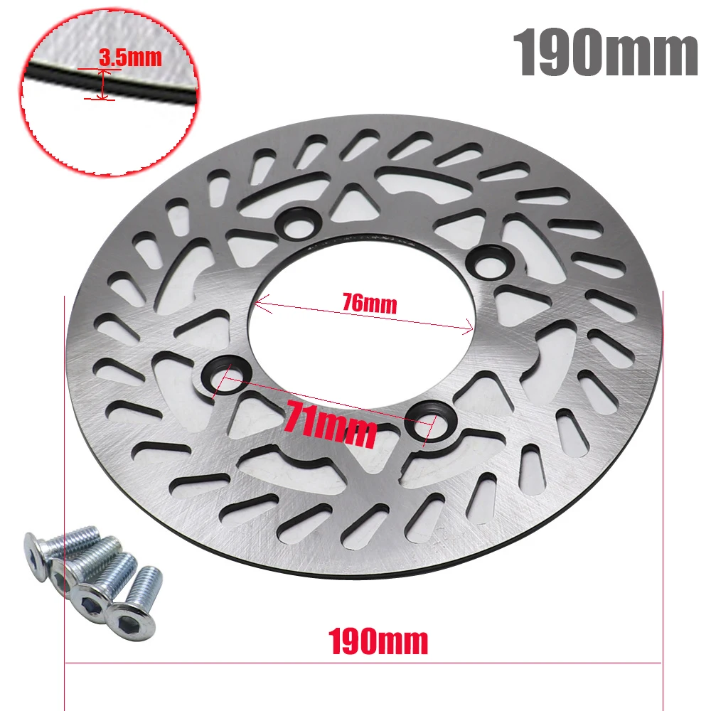 Dirtbike Disc Rotor 180mm 190mm 200mm 210mm 220mm Motorcycle PitBike Street Bike 4 Hole front Rear for Honda APOLLO BSE Dirtbike