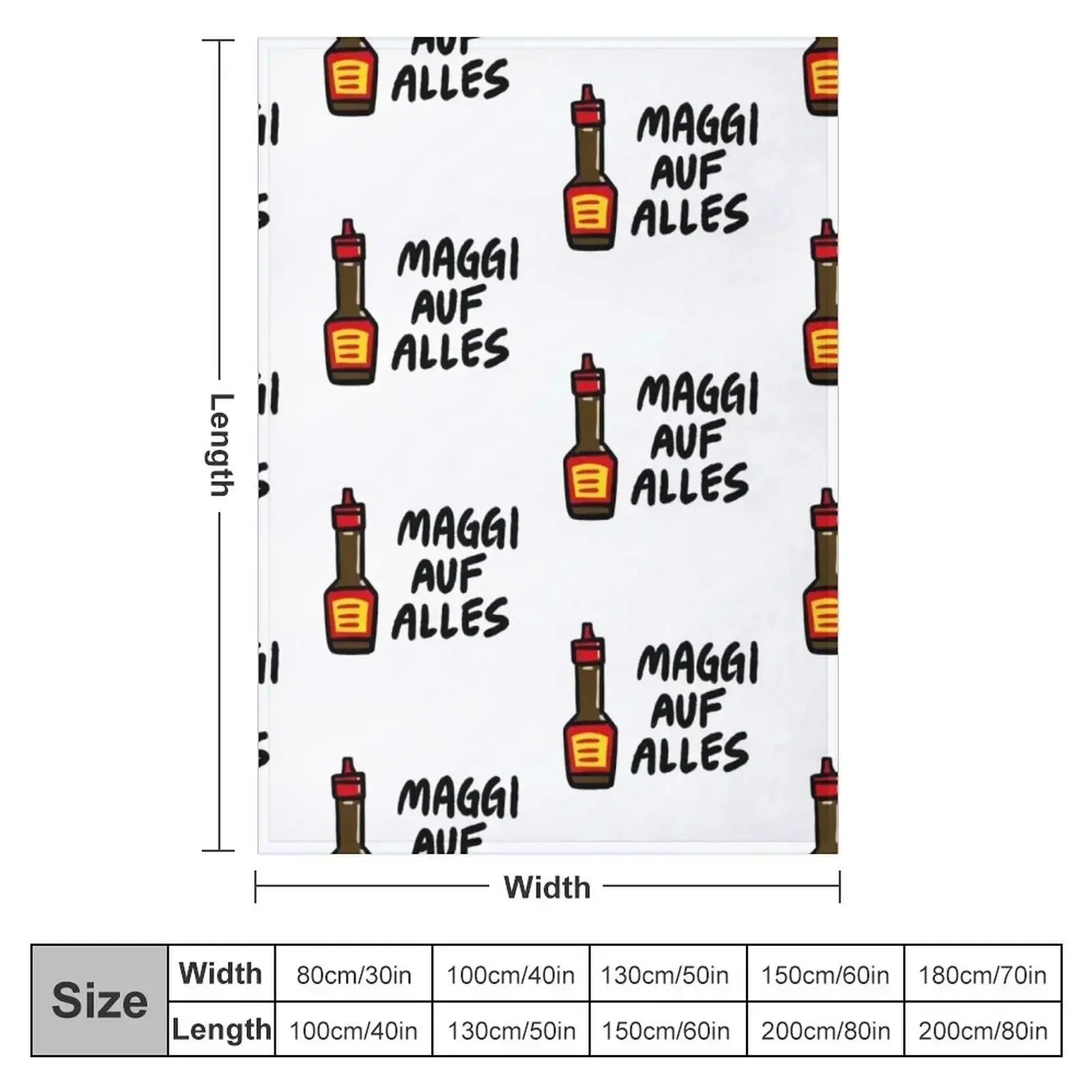 Maggi Auf Alles (Deutsch) Throw Blanket couch cozy soft plush fuzzy picnic outdoor blanket