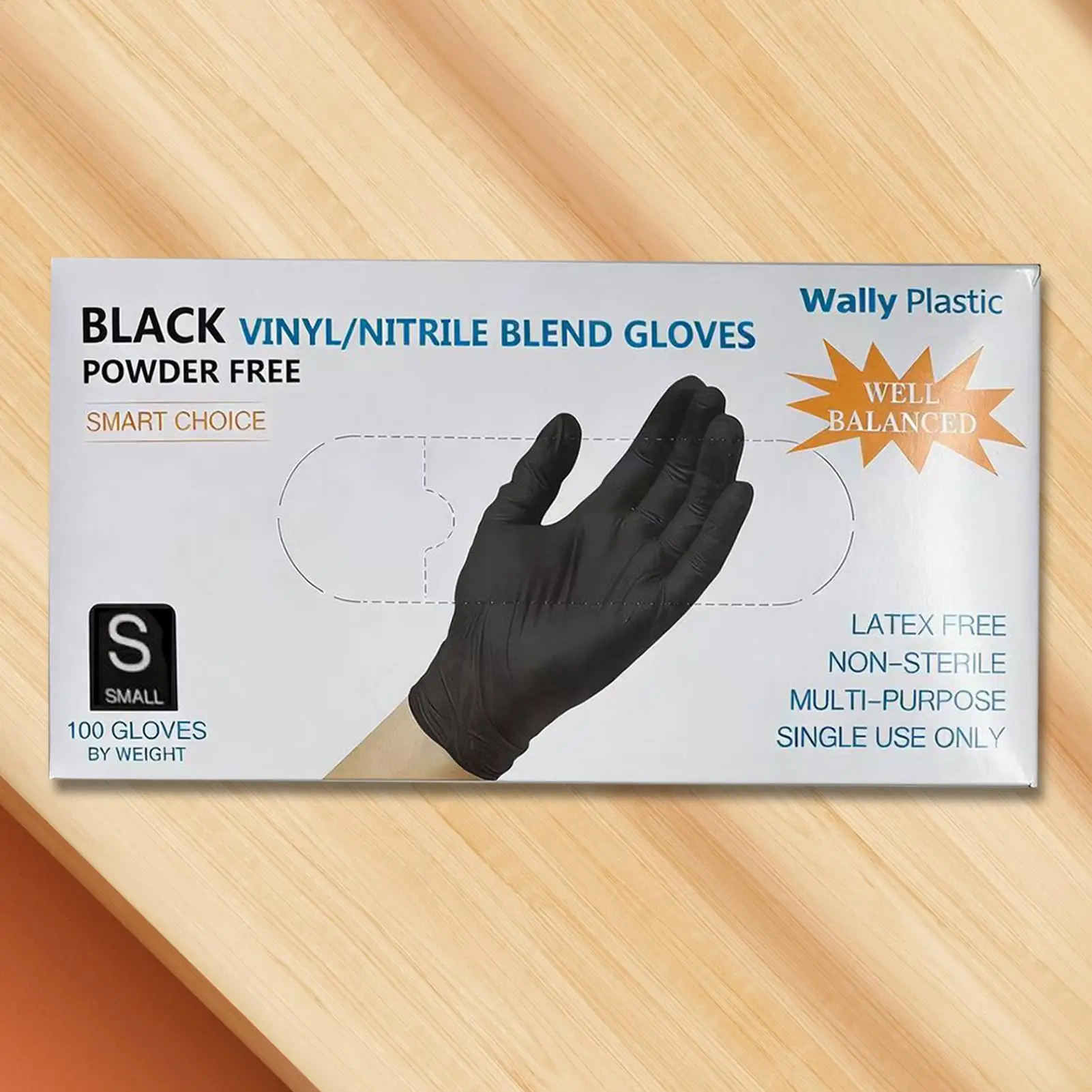 Black Salon Gloves Water Proof Oil-Resistant Flexible Fit Professional Makeup Gloves For Professionals Enthusiasts Barbers