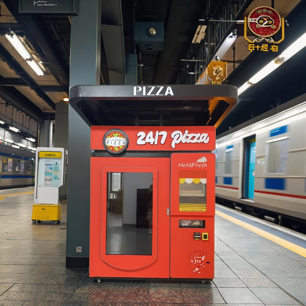 FL Pizza Vending Machine constant temperature preservation for office building automatic hot food vending gear