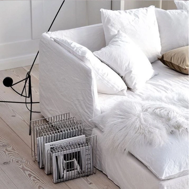 

Nordic Minimalist Magazine Shelf Creative Metal Book Display Sample Room Decoration Rack Stylish Floor Storage Frame for Home