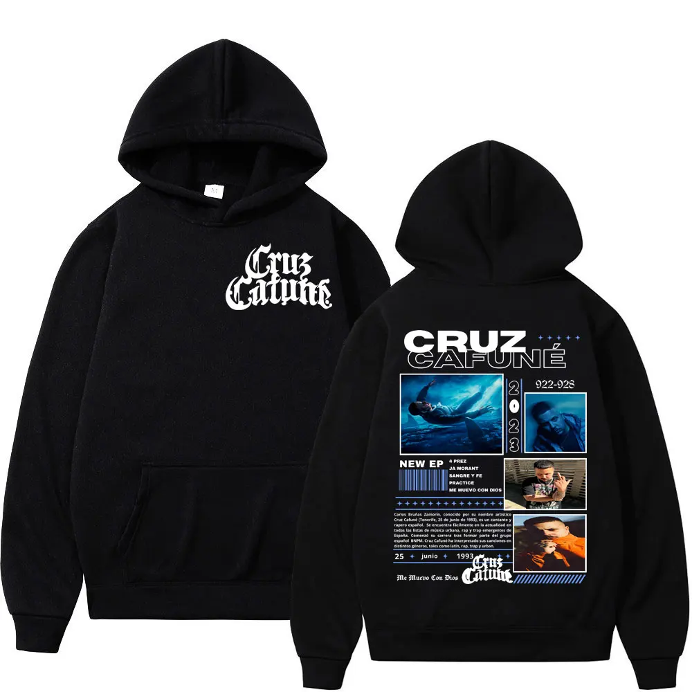 

Rapper Cruz Cafune Me Muevo Con Dies Album Tour Hoodie Men's Fashion Hip Hop Sweatshirts High Quality Fleece Clothing Pullovers