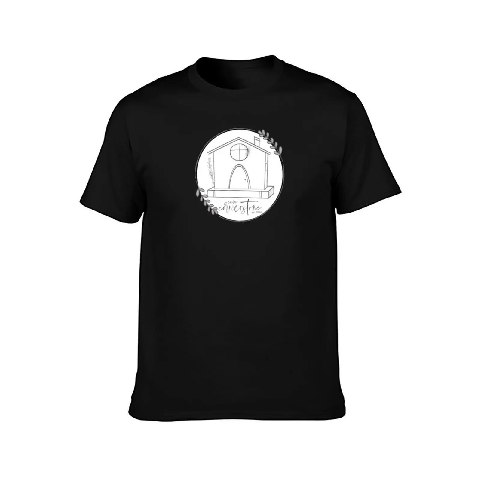 Cape Cornerstone House + Book T-Shirt Soft Cotton Print T-Shirt