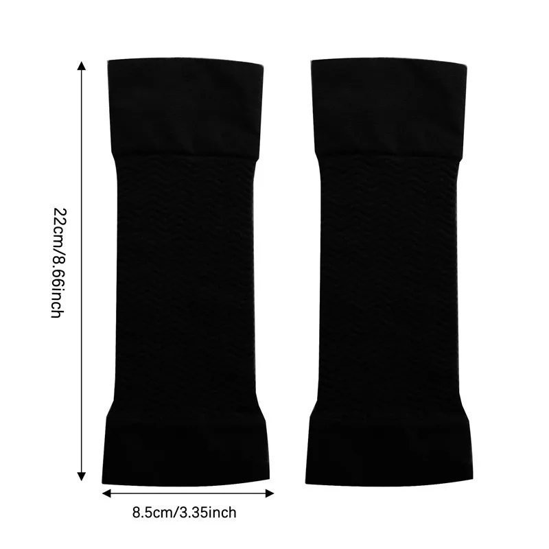 Mulheres compressão elástica braço moldar mangas emagrecimento braço shaperwear mangas para brazo perda de peso cotovelo massageador braço envoltórios