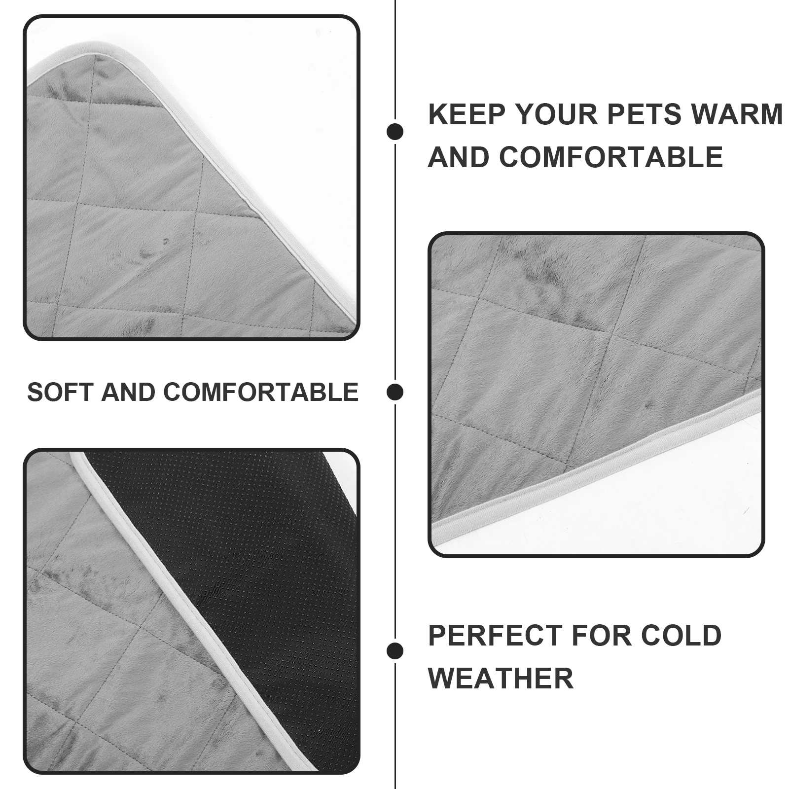 

Self Heating Pet Pad Thermal Cat Dog Mat for Indoor Outdoor Warm Bedding Heated Pet Bed Heated Pads for Pets Dog Heating Pad