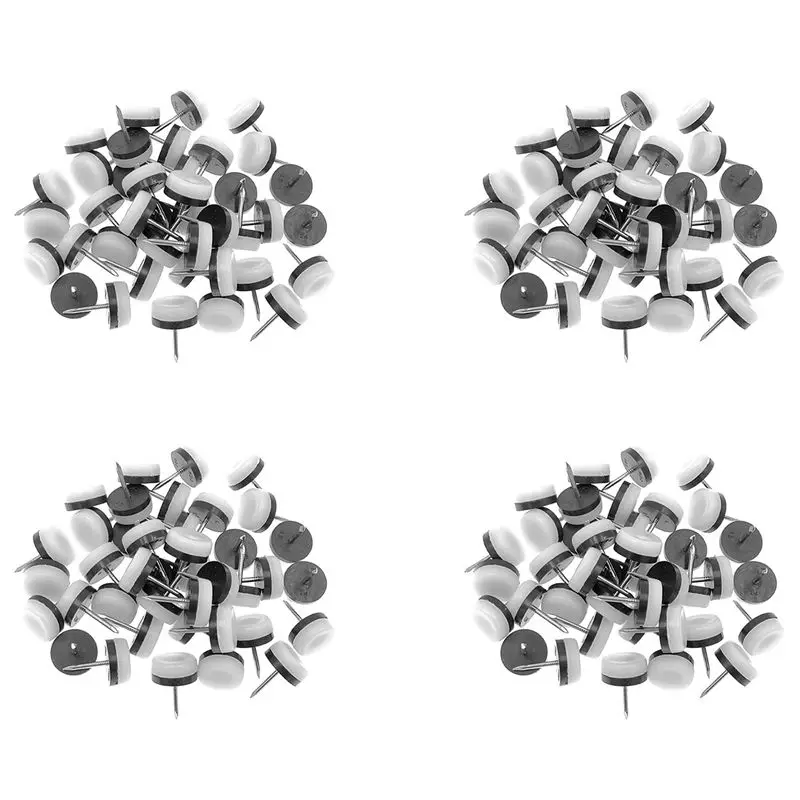 

AB11-160 шт. утолщенных мебельных накладок-глайдов, нейлоновые накладки-слайдеры для крепления гвоздями, защита пола (18 мм или 0,7 дюйма, белые)