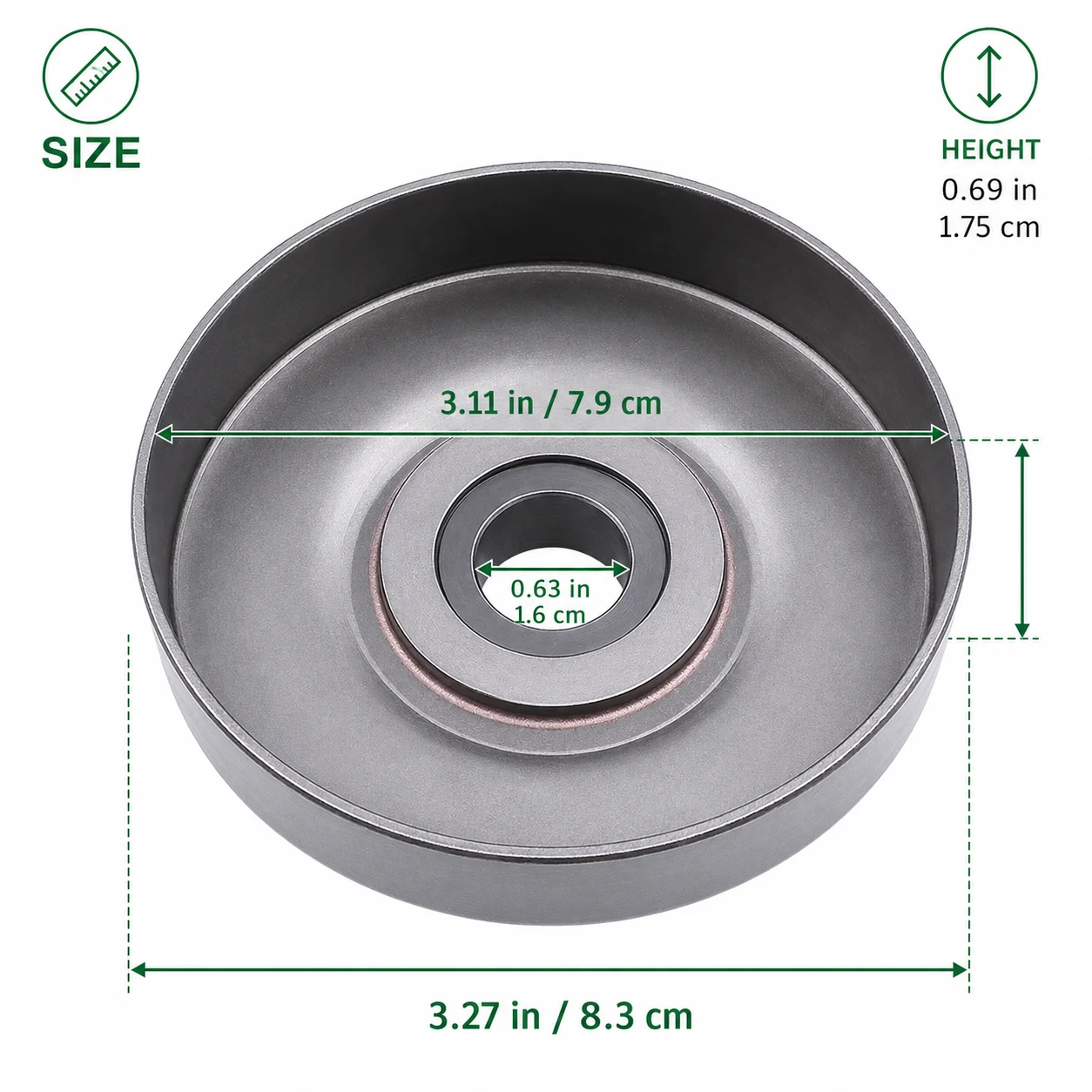 Clutch Kit for Jonsered 625 630 670 Chainsaw, Clutch Drum Rim Sprocket Kit, Oil Pump Worm Gear Needle Bearing, Saw Parts 3/8 7T view 6