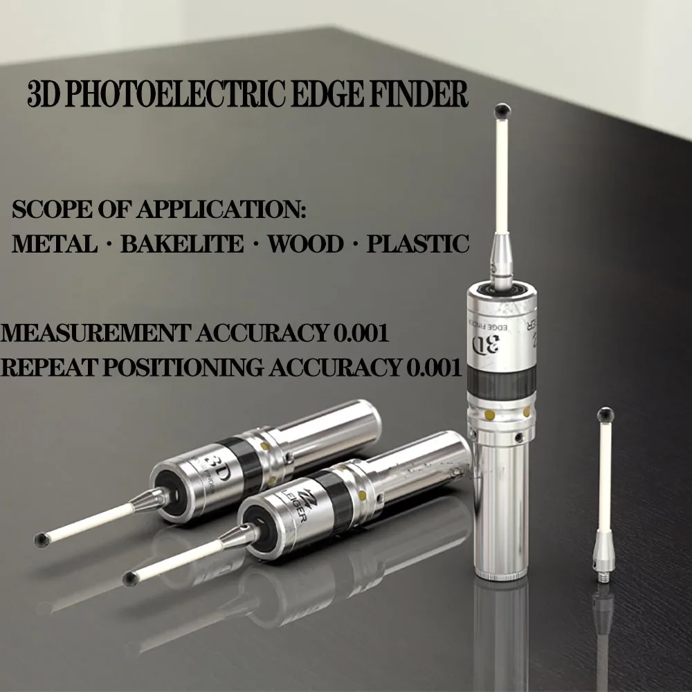 Imagem -03 - Light Edge Finder Usinagem Cnc Sensor de Detecção de Haste Sub-central Som Brilhante Alta Precisão 0001 Mmp25 3d