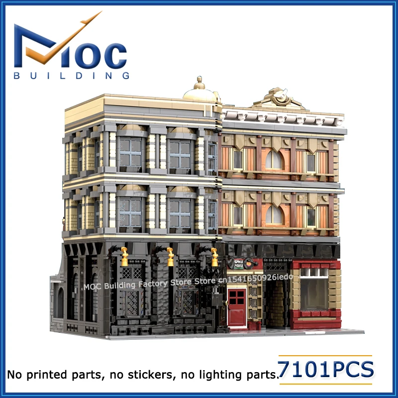 

MOC Building Blocks Classic Movie Series Modular Scene Diagon Alley Entrance Model DIY Assemble Bricks Collection Toys Xmas Gift