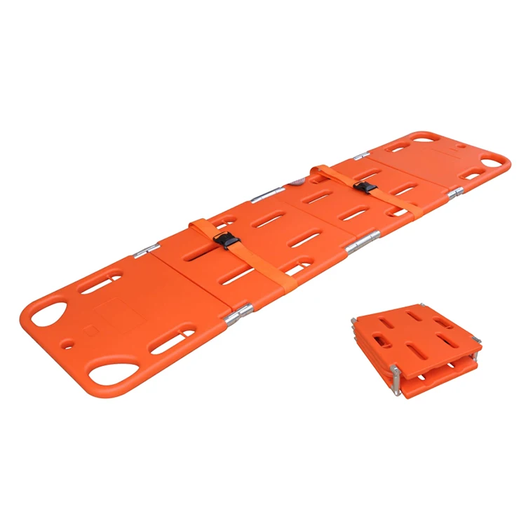 RSP35 Emergency Instrument Injured Patient Transport Stretcher 4 Fold Spine Board For Medical Centres