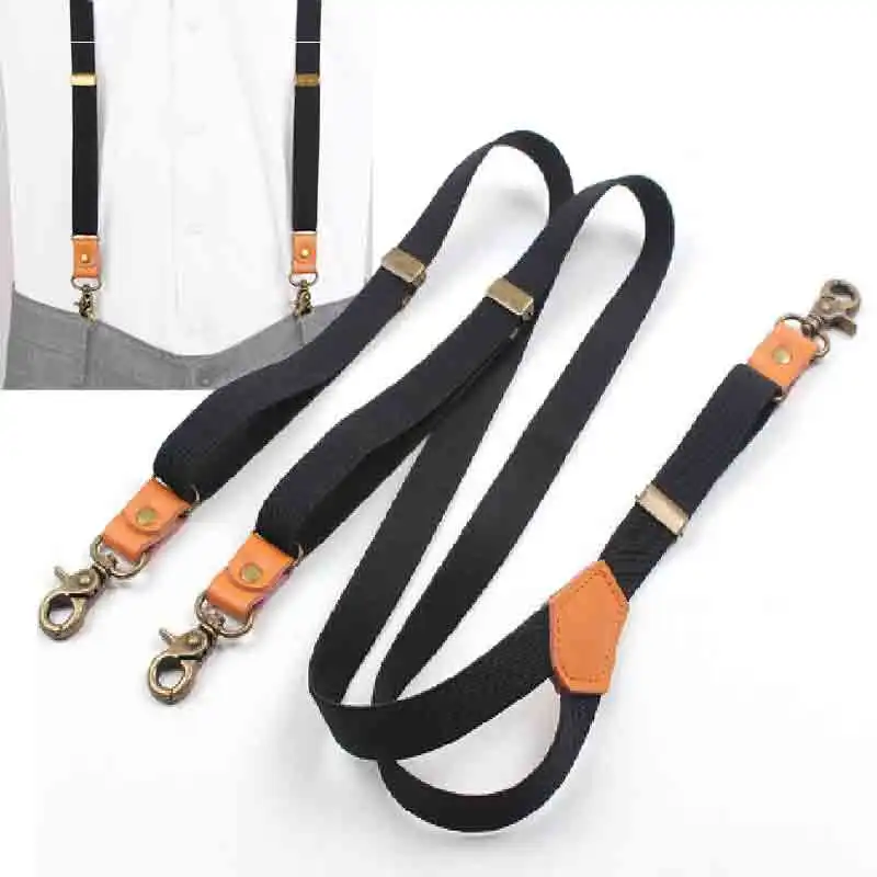 Vintage Men's Suspenders ใหม่ 3 Hooks Suspenders Man สําหรับกางเกง Casual Mens กางเกง Suspenders แฟชั่นปรับผู้หญิง Braces
