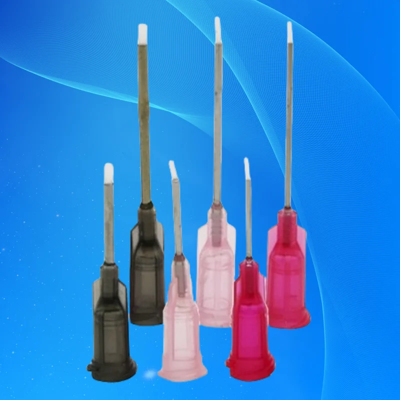 

‌100pcs Teflon-Lined Needle Tips | 1/2"-1" Soft Dispenser for Epoxy/Adhesive/Cosmetics (Non-Stick & Chemical Resistant)‌