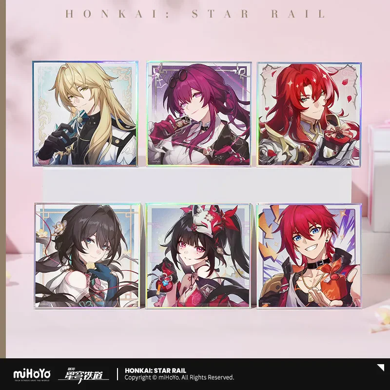 miHoYo Official Game Honkai Star Rail PET Colored Paper Dan Heng March 7th Qingque Ruan Mei Kafka Anime Prop Cosplay Xmas Gifts