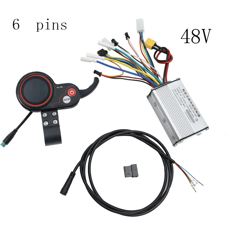 USB Charging Scooter Display Panel TF‑100 Display 5/6 Pin 36V48V Communication Instrument For KUGOO M4 Electric Controller