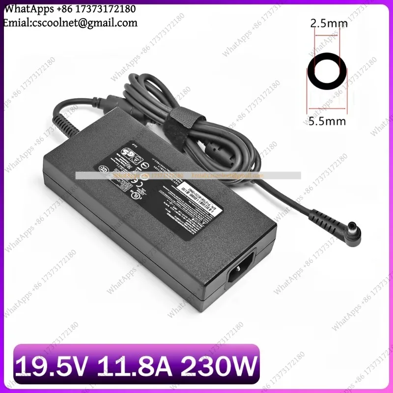 JS01 Laptop Power Adapter 19.5V 11.8A 230W A12-230P1A A17-230P1A A230A012L For Chicony MSI P65 Creator GS75 Stealth