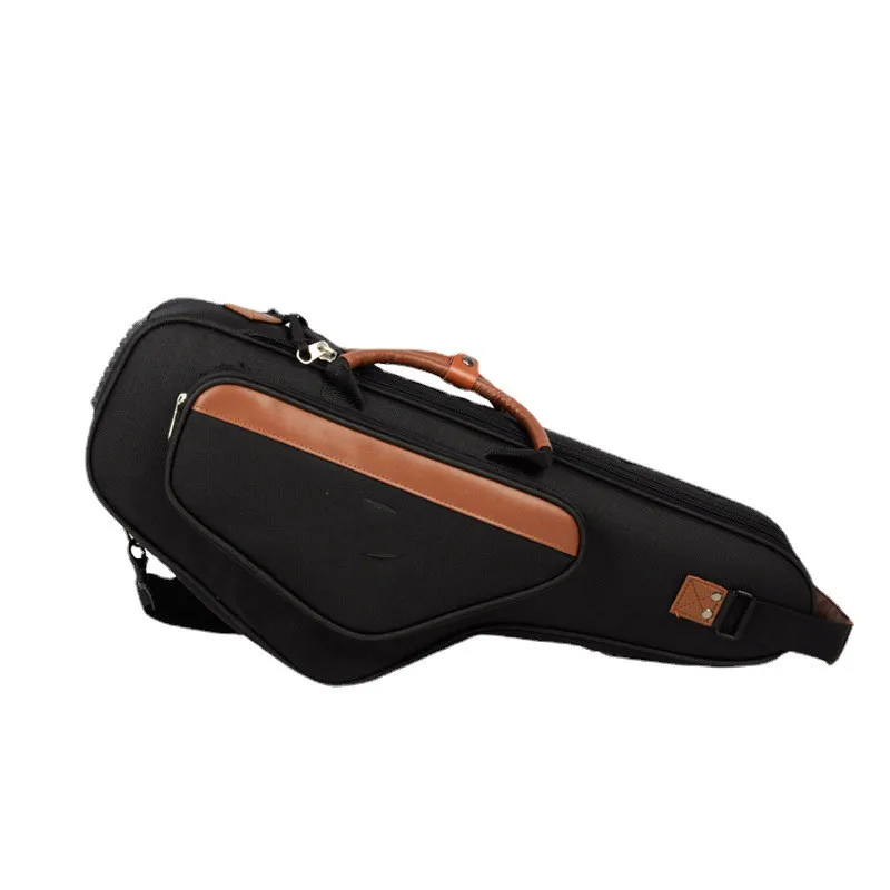 Mochila de transporte portátil duradera directa de fábrica, tela Oxford 1200D, bolsa para saxofón suave acolchada de 15mm, funda para saxofón Alto Tenor
