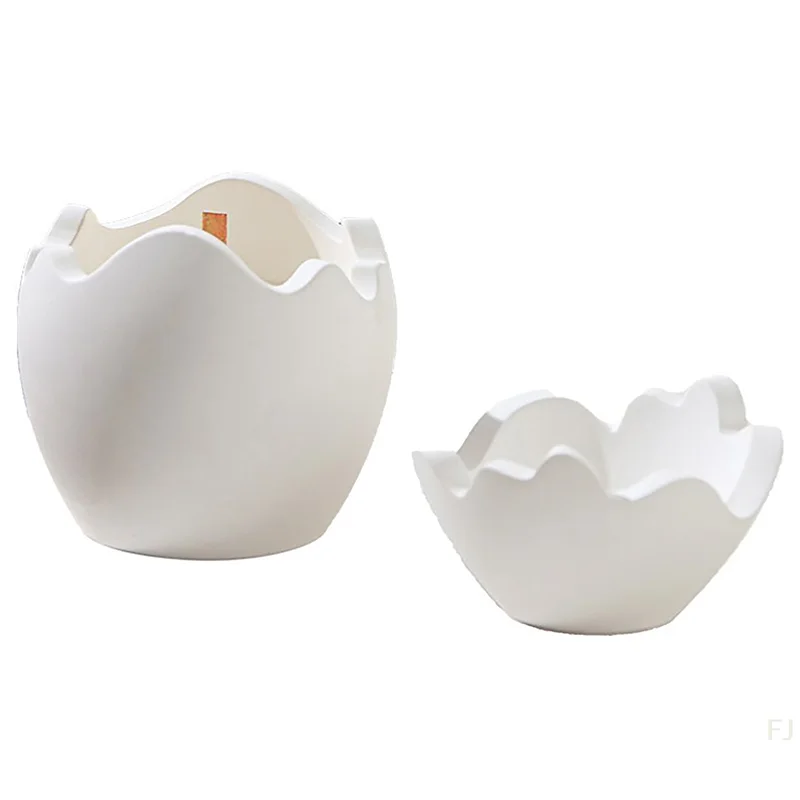 [YU]Egg Shape Candle Jar Mold Storage Box Silicone Mold with Lid Egg Candle Cup Gypsum Dripping Mold Craft Making Molds