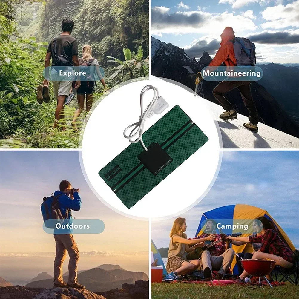 5V Charger Mobile Phone Charging Compatibility With Smartphones Perfect For Camping Polysilicon Whip Portable Solar Power Bank