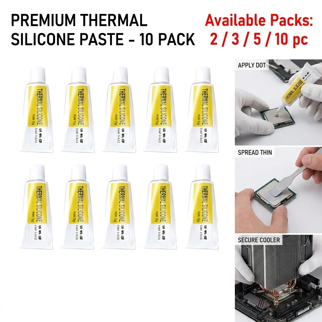 2/3/5/10pcs Thermal Paste Conductive Heatsink Plaster Viscous Adhesive For Chip VGA RAM LED IC Cooler Radiator Cooling Sealers